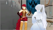 (1) Pyrrha? What's with the hand? Need a doctor?