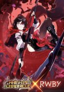 Ruby's close up artwork for Knight Chronicles x RWBY collaboration