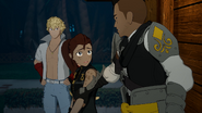 Saber trying to arrest Ilia