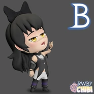 Blake's chibi design in a Facebook advertisement[2]