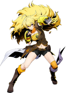 [Character Select] Yang with Ember Celica in her BlazBlue Cross Tag Battle artwork