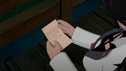 Blake finds a note from Ilia.