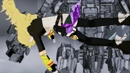 (17) Yang's body turned 90 degrees