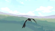 A tiny Nevermore, flying over the Emerald Forest