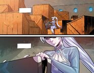 Weiss checking her belonging after leaving Atlas.