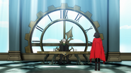Ozpin interrogates Ruby from her experience against Nightmare.