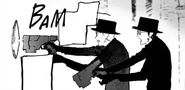 The henchmen appears in the manga.