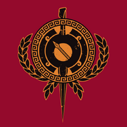 Pyrrha crest shirt design.