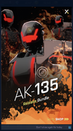 AK-135 release promo art for RWBY: Amity Arena