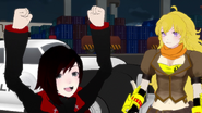 "Yeah! Team RWBY is back together!"