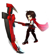 Ruby's Atlas outfit for RWBY: Amity Arena