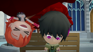 Chibi Ren reading History of Huntsmen and Huntresses