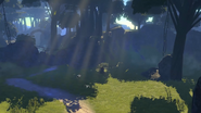 The Emerald Forest as it appears in RWBY: Grimm Eclipse.