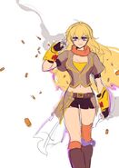 RWBY Manga Anthology concept art cover of Yang by Ein Lee