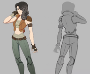 Cinder Fall casual outfit concept art