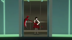 Ruby confronts Cinder at the CCT.