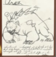 A diagram of an Ursa in Peter Port's classroom