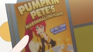 Pumpkin Pete's cereal seen on Weiss’ Scroll.