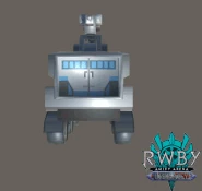 A render of an Atlesian Armored Truck from RWBY: Amity Arena, provided by the RWBY: Amity Arena Library