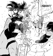 Yang and Blake versus Neo and White Fang Lieutenant.