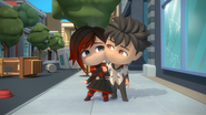 Qrow comforts Ruby.