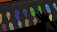 A Dust crystal display case
