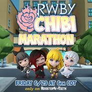 RWBY Chibi Marathon promotional material.