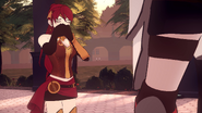 Pyrrha becomes emotionally stressed by Jaune's words.