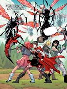 RWBY DC Comics 1 (Chapter 2) Team RNJR fights a horde of Lancers 01