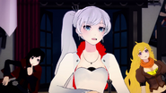 Intrigued by Jaune's invitation for Weiss to the dance.
