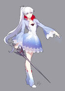 Full portrait of Weiss with Myrtenaster's design cleaned up.