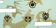 Map of World of Remnant seen in the comic.
