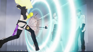 Neo, shielding herself and Roman from Yang's attack