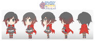 Turnaround model for Chibi Ruby, by Hajime Nakamura