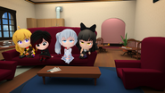 Team RWBY watching the news