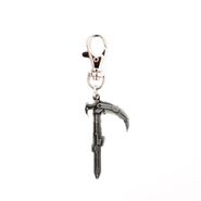 Crescent Rose Metal Keychain