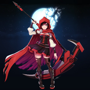 Scythe Ruby's official character design for RWBY Amity Arena