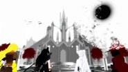 Team RWBY watch as the world around them dissolves