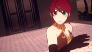 Pyrrha is shocked by her action.
