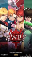 The 1st Anniversary loading screen for RWBY: Amity Arena.