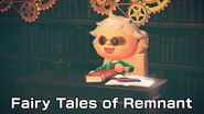 To celebrate the launch of #FairyTalesOfRemnant in the U.K. (today!) & U.S. (9/15), for the next 12 days I'm sharing reenactments of each story—in #AnimalCrossing And there's a #giveaway too: Like & RT this post and 1 winner gets a signed copy of all 3 of my #RWBY books.[1]