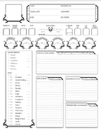 Dungeons and Dragons 5th Edition Character Sheet