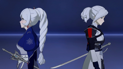 Weiss's new outfit in the upcoming anime | RWBY | Know Your Meme