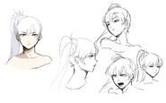 Facial sketches of Weiss