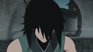 Ren collapses in despair after realizing the Grimm that attacked his village is here.