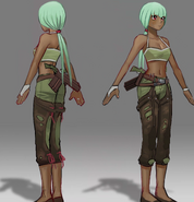 Concept art for Emerald Sustrai (flashbacks)