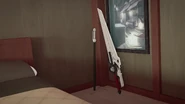 Ozpin's Cane next to Qrow's Sword
