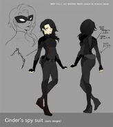 Cinder's spy suit concept art, by Kristina Nguyen.