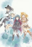 Weiss and her team Illustration by Miggy.