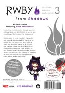RWBY Official Manga (Vol. 3 From Shadows, US) Back cover